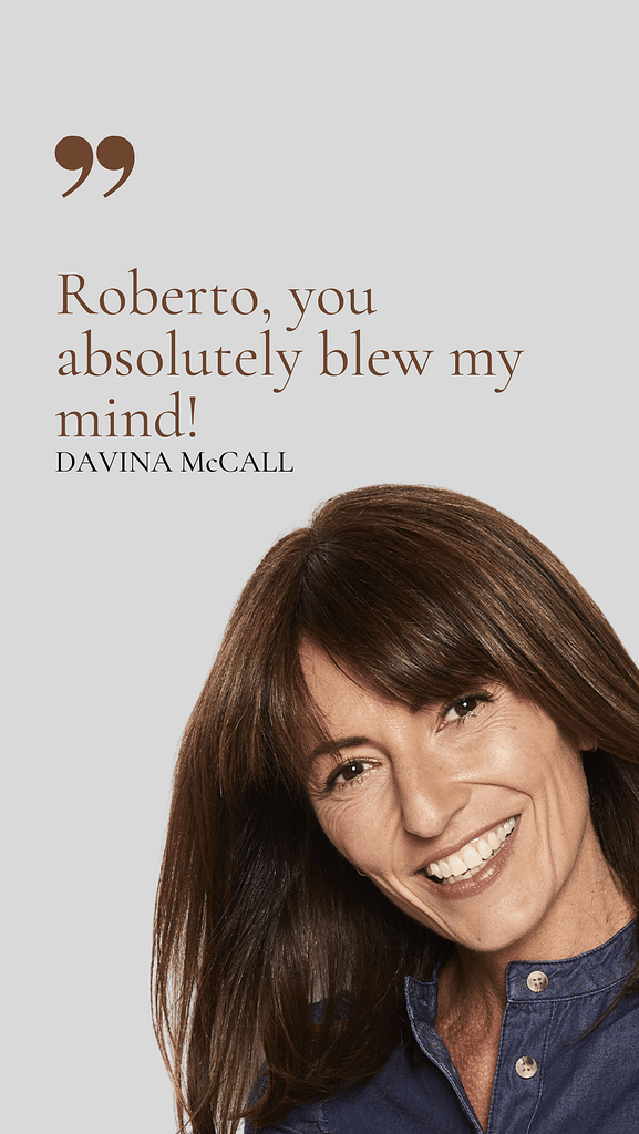 Roberto Forzoni mind reading with Davina McCall