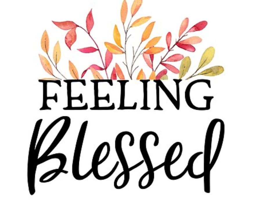 What they are saying. Image showing the wortds feeling Blessed