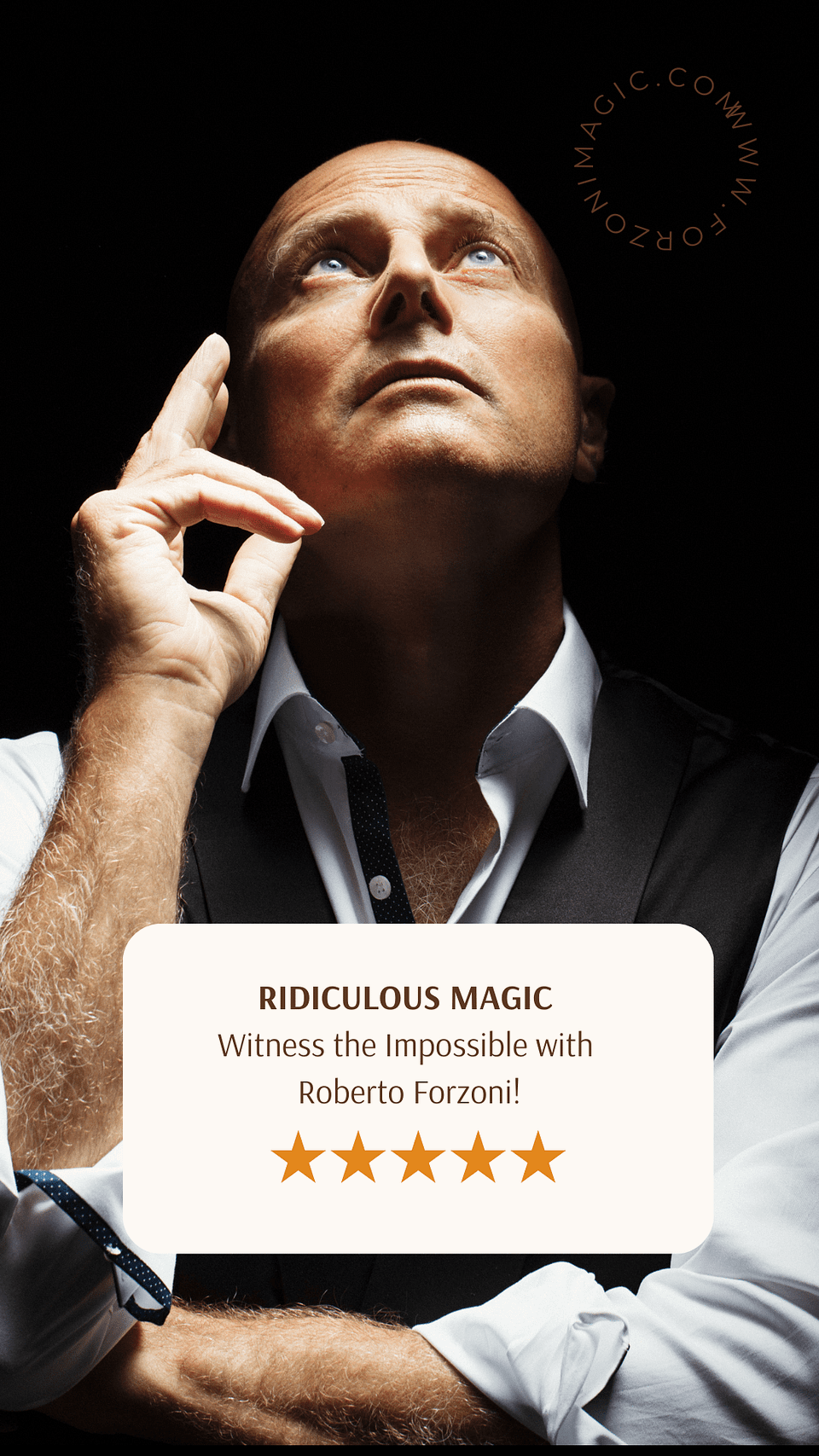 London top magician, UK best magician, most in-demand magician roberto forzoni
