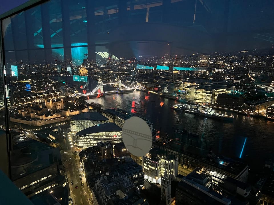36 floors up. Roberto Forzoni performs at the sky Garden