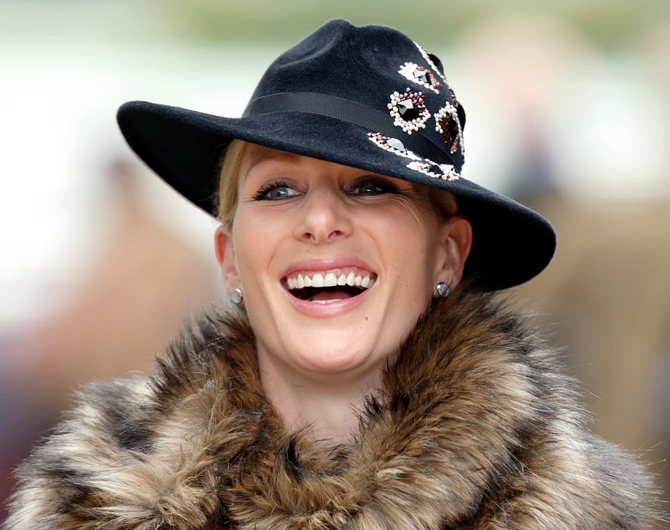 Zara Tindall being entertained by Mind reading magician Roberto Forzoni
