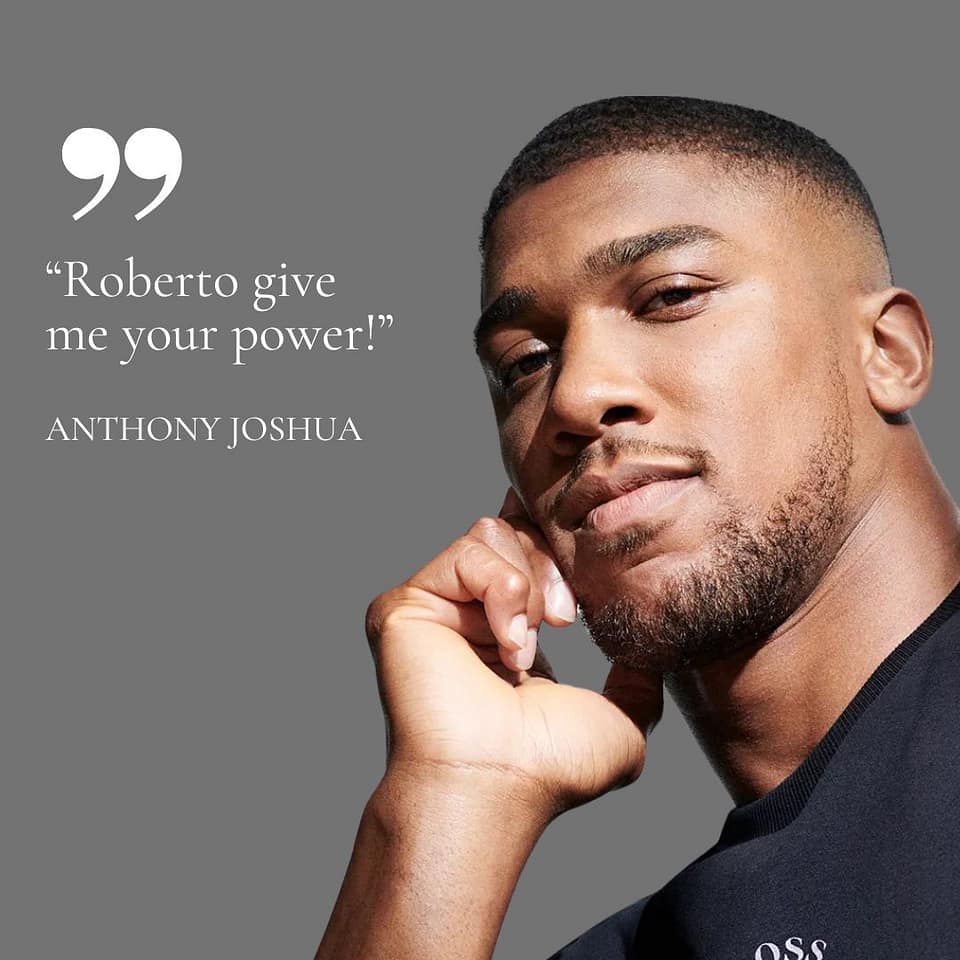 What they are saying. anthony Joshua and quote "give me your power"